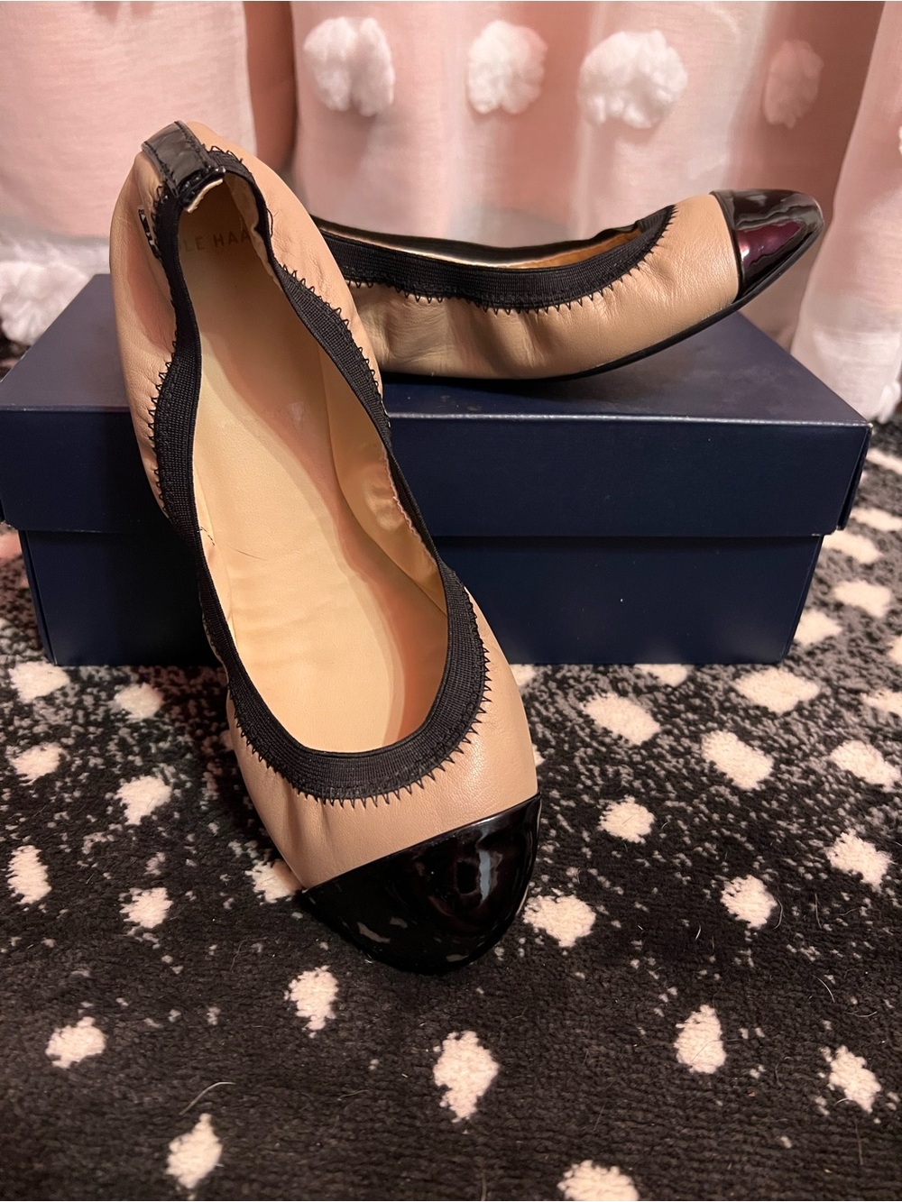 Cole Haan  Deltonia Cap-Toe Ballet Flats